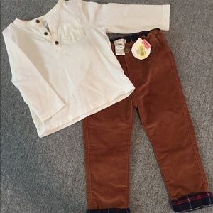 Corduroy Pants & Top